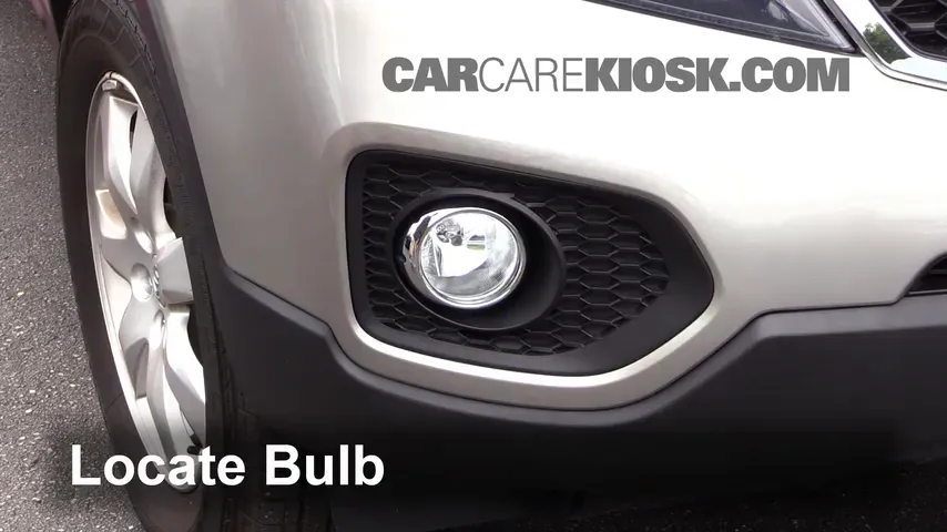2013 Kia Sorento LX 2.4L 4 Cyl. Sport Utility (4 Door) Lights Fog Light (replace bulb)